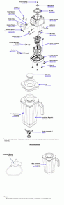 Diagram Diagram and Parts List for HBH550-CCC  Hamilton Beach Blender